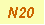 Zone de Texte:  N20 