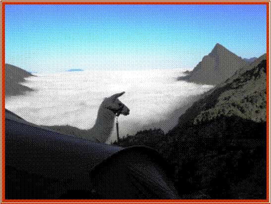 Mer de nuage sur la valle d'Orlu